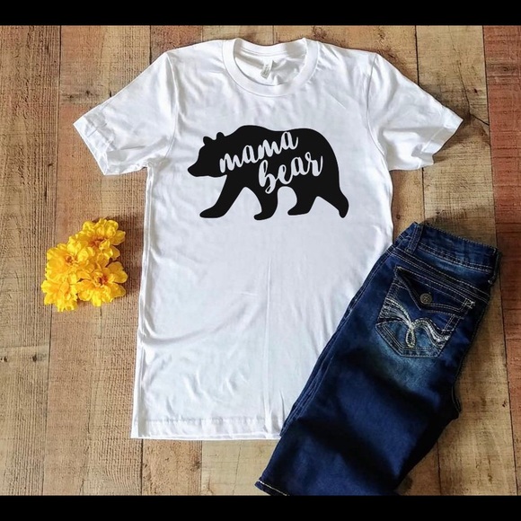 Bella Canvas Tops - Mama bear custom T-shirt unisex